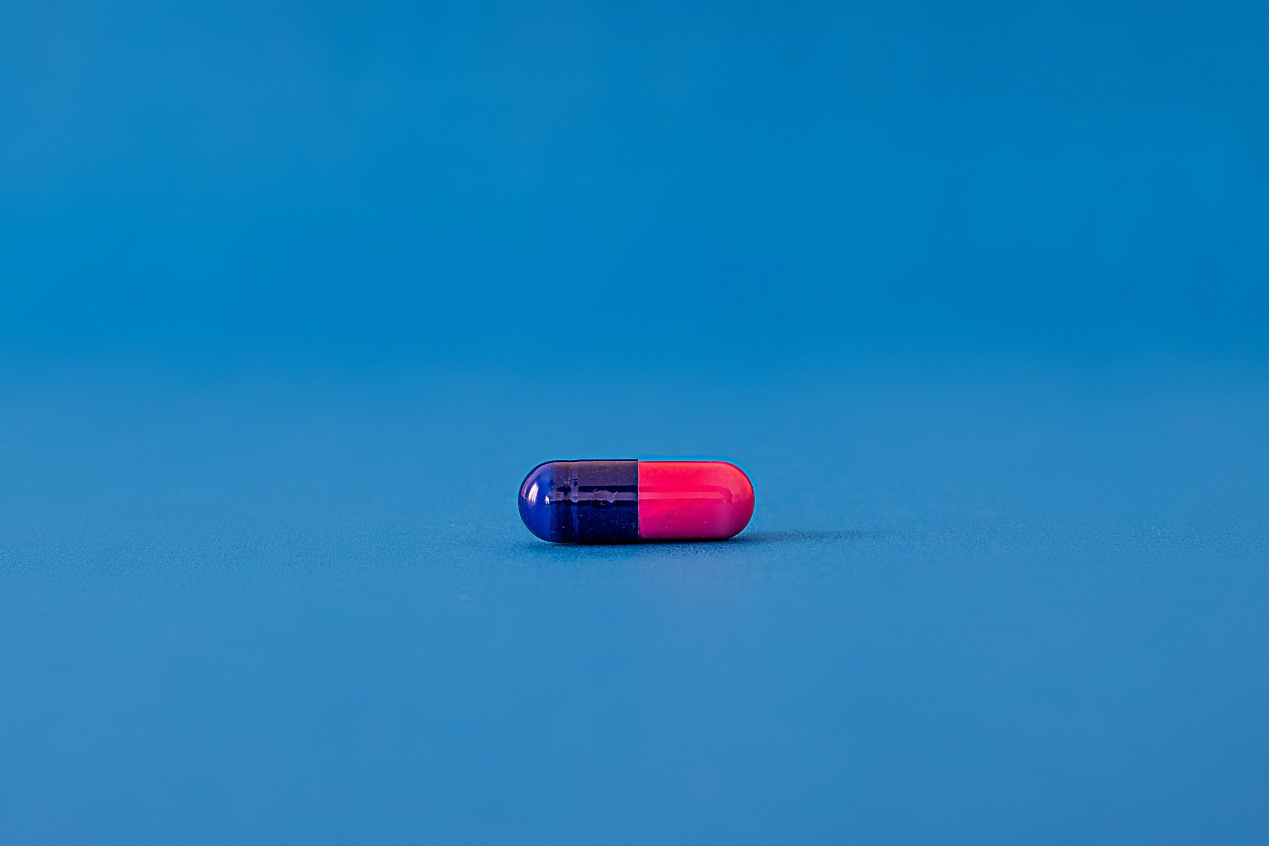 Blue and pink pill 